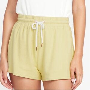 Volcom XSmall Shorts Lived in Lounge Lil Fleece Short in Citron yellow NWT